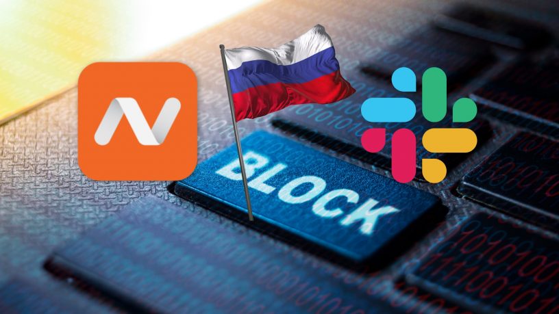 Slack and Namecheap sanctions on russia