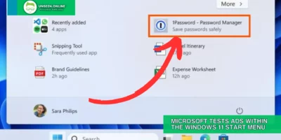 Microsoft Tests Ads Within the Windows 11 Start Menu