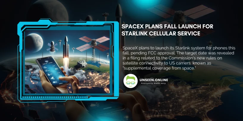 SpaceX Plans Fall Launch for Starlink Cellular Service