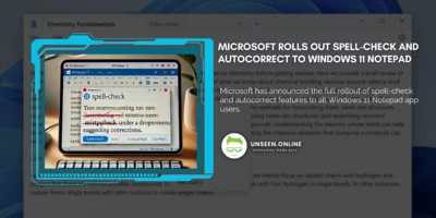 Microsoft Rolls Out Spell-Check and Autocorrect to Windows 11 Notepad