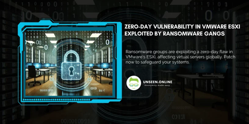 Zero-Day Vulnerability in VMware ESXi Exploited by Ransomware Gangs