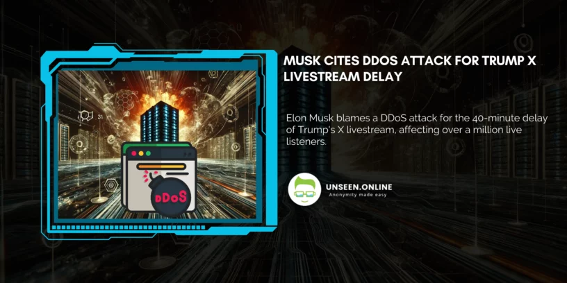 Musk Cites DDoS Attack for Trump X Livestream Delay