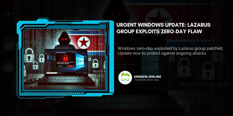 Urgent Windows Update Lazarus Group Exploits Zero-Day Flaw