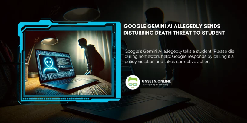 Google Gemini AI Allegedly Sends Disturbing Death Threat to Student